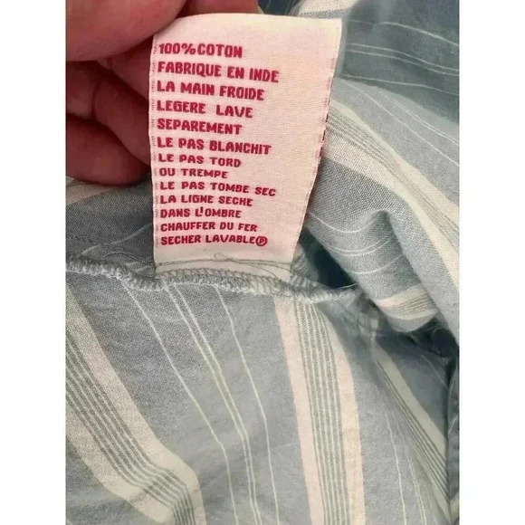 Anthro | Maple by Some Odd Rubies Blue Strip Allegra Women's Casual Dress Size 4 - Picture 7 of 7